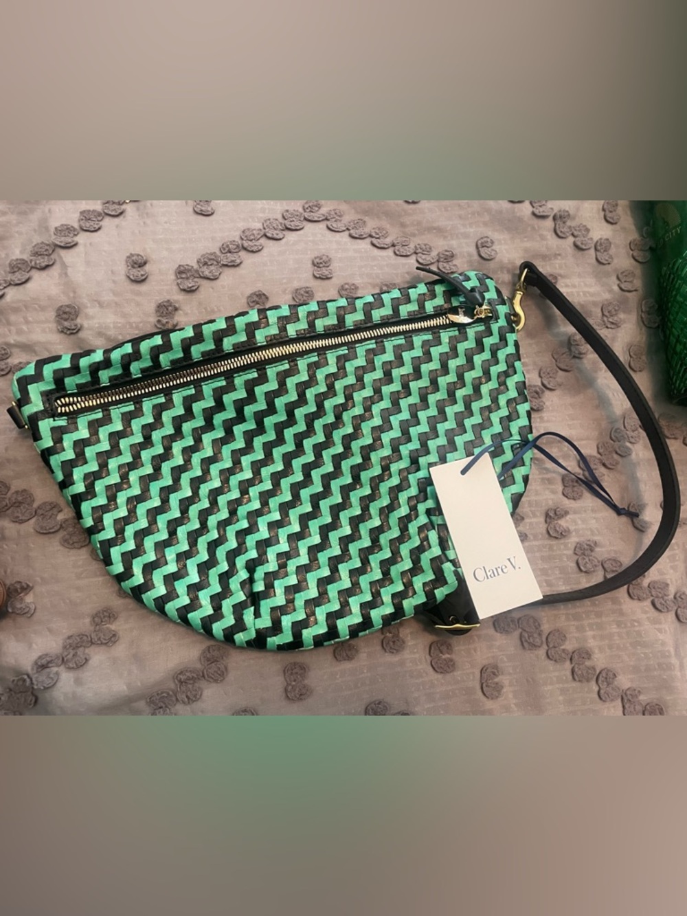 Clare V. Grande Fanny-Mint/Opal - Picture 2 of 8